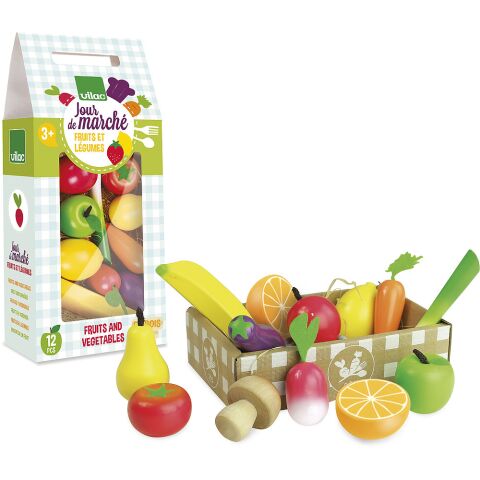 Vilac Wooden set Fruit and vegetables